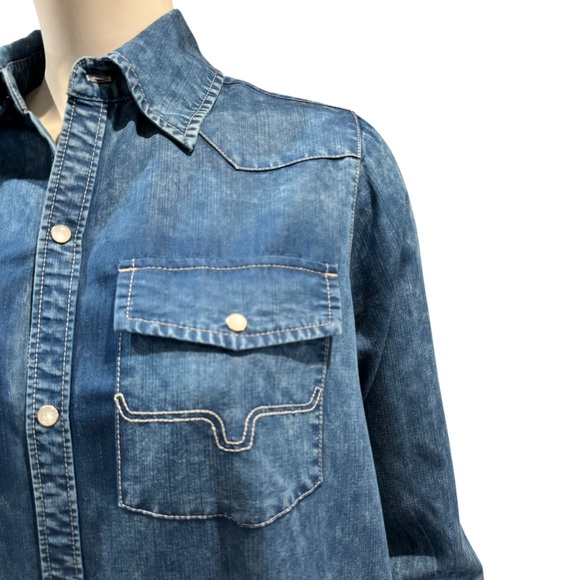 Kimes Ranch Sundowner Chambray Shirt Dress - Picture 4 of 16